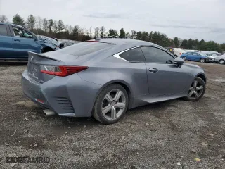 2015 Lexus RC 350 with VIN JTHSE5BC1F5004812, listed as a Copart auction lot 80574304 with 134,072 mi miles and Salvage Title. Bid and sale history available at carsss.com. Image 3.