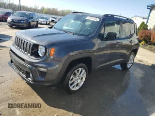 2023 Jeep Renegade Latitude z VIN ZACNJDB12PPP13032, wystawiony jako Copart lot #52151475 z przebiegiem 17 304 mil mil oraz Szkoda całkowita • Salvage title. Historia ofert i sprzedaży dostępna na DreamBid. Obrazek 1.