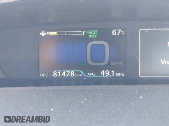 2020 Toyota Prius L Eco with VIN JTDKARFU0L3109212, listed as a IAAI auction lot 42356801 with 81,478 mi miles and . Bid and sale history available at DreamBid. Image 15.