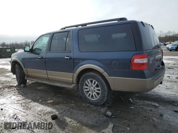 2014 Ford Expedition EL XLT with VIN 1FMJK1J58EEF52298, listed as a Copart auction lot 43114825 with 166,857 mi miles and Salvage Title. Bid and sale history available at carsss.com. Image 2.