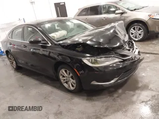 2015 Chrysler 200 Limited with VIN 1C3CCCAB1FN612164, listed as a IAAI auction lot 41641912 with 166,116 mi miles. Bid and sale history available at carsss.com. Image 1.