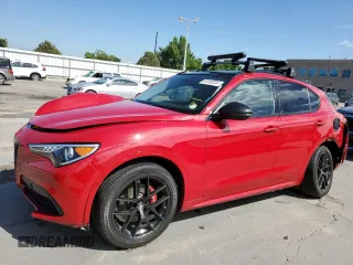 2020 Alfa Romeo Stelvio Sport with VIN ZASPAKAN7L7C76440, listed as a Copart auction lot 60169334 with 12,359 mi miles and Salvage Title. Bid and sale history available at carsss.com. Image 1.