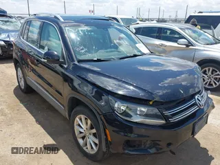 2017 Volkswagen Tiguan Wolfsburg Edition with VIN WVGSV7AX1HW503670, listed as a IAAI auction lot 42235251 with 88,477 mi miles and . Bid and sale history available at DreamBid. Image 1.