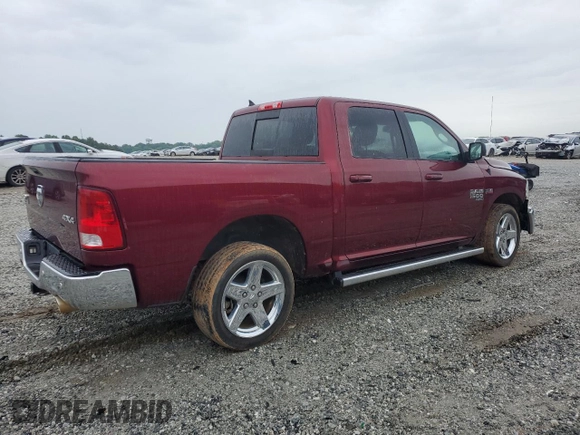 2019 Ram 1500 Big Horn z VIN 1C6RR7LT7KS632424, wystawiony jako Copart lot #58861105 z przebiegiem 82 390 mil mil oraz Czysty tytuł • Clean title. Historia ofert i sprzedaży dostępna na DreamBid. Obrazek 3.