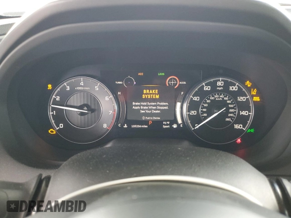 2020 Acura RDX Technology with VIN 5J8TC1H54LL004003, listed as a Copart auction lot 61156075 with 135,236 mi miles and Clean title. Bid and sale history available at DreamBid. Image 9.