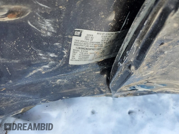 2015 Chevrolet Tahoe LTZ z VIN 1GNSKCKC8FR223832, wystawiony jako Copart lot #87023514 z przebiegiem Nie podano mil oraz Szkoda całkowita • Salvage title. Historia ofert i sprzedaży dostępna na DreamBid. Obrazek 13.