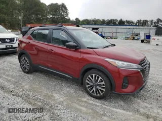 2023 Nissan Kicks SR with VIN 3N1CP5DV6PL512065, listed as a Copart auction lot 51049495 with 25,128 mi miles and Salvage Title. Bid and sale history available at carsss.com. Image 4.