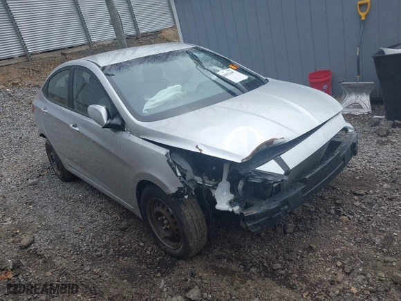 2014 Hyundai Accent GLS with VIN KMHCT4AE5EU597325, listed as a IAAI auction lot 42005445 with 1 mi miles. Bid and sale history available at carsss.com. Image 1.