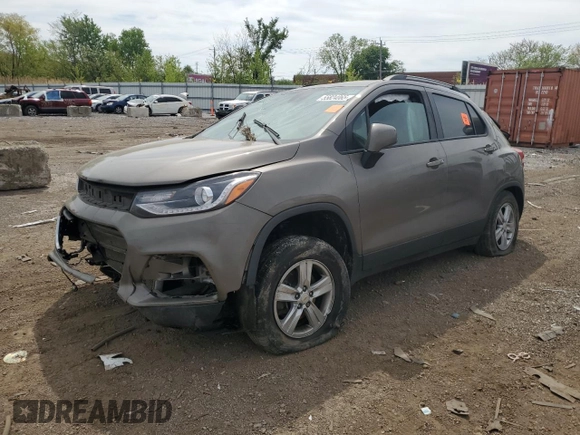 2021 Chevrolet Trax LT with VIN KL7CJLSB8MB331295, listed as a Copart auction lot 55824065 with Not provided miles and Salvage title. Bid and sale history available at DreamBid. Image 1.