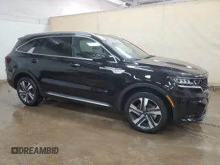 2024 Kia Sorento EX with VIN KNDRHDLGXR5258302, listed as a Copart auction lot 59800195 with 22,250 mi miles and Clean title. Bid and sale history available at DreamBid. Image 4.