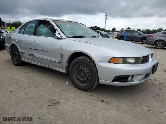 2002 Mitsubishi Galant ES with VIN 4A3AA46G42E117189, listed as a Copart auction lot 68738064 with 147,493 mi miles and Salvage Title. Bid and sale history available at carsss.com. Image 4.
