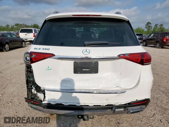 2022 Mercedes-Benz GLE 350 with VIN 4JGFB4JB2NA614931, listed as a Copart auction lot 57523185 with 51,340 mi miles and Salvage title. Bid and sale history available at DreamBid. Image 6.