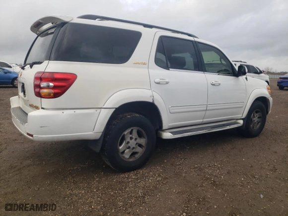 2001 Toyota Sequoia Limited with VIN 5TDBT48AX1S021800, listed as a Copart auction lot 45595965 with 238,461 mi miles and Clean Title. Bid and sale history available at carsss.com. Image 3.