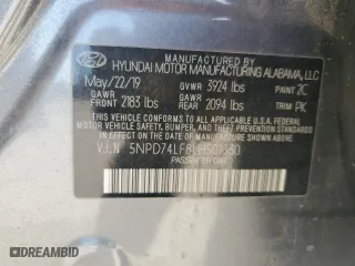 2020 Hyundai Elantra SE with VIN 5NPD74LF8LH501830, listed as a Copart auction lot 46888895 with 79,177 mi miles and Salvage Title. Bid and sale history available at carsss.com. Image 15.