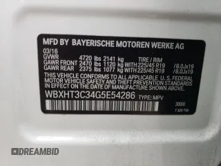2016 BMW X1 xDrive28i with VIN WBXHT3C34G5E54286, listed as a Copart auction lot 41501873 with 30,176 mi miles. Bid and sale history available at carsss.com. Image 12.