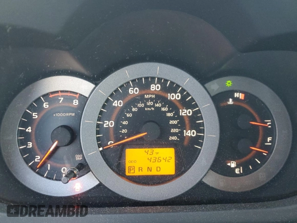 2012 Toyota RAV4 with VIN JTMBK4DV7C5108722, listed as a Copart auction lot 80549874 with 43,642 mi miles and Clean Title. Bid and sale history available at carsss.com. Image 9.