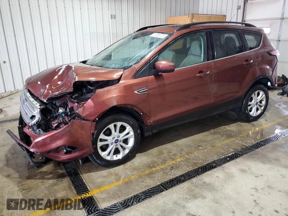 2018 Ford Escape SE with VIN 1FMCU0GD5JUA73381, listed as a Copart auction lot 51056125 with 92,500 mi miles and Salvage Title. Bid and sale history available at carsss.com. Image 1.