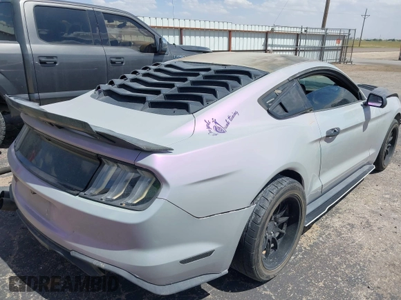2018 Ford Mustang EcoBoost with VIN 1FA6P8TH2J5184647, listed as a IAAI auction lot 42293124 with Not provided miles and . Bid and sale history available at DreamBid. Image 4.