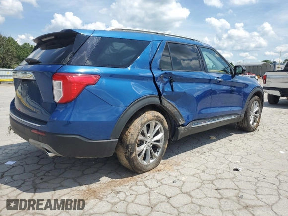 2022 Ford Explorer Limited with VIN 1FMSK7FH5NGA64604, listed as a Copart auction lot 61849025 with 84,124 mi miles and Salvage title. Bid and sale history available at DreamBid. Image 3.
