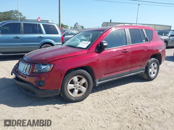 2017 Jeep Compass Sport SE с VIN 1C4NJCBA2HD166955, выставлен на аукционе IAAI как лот 42167650 с пробегом 72 813 миль миль и . История ставок и продаж доступна на DreamBid. Изображение 2.