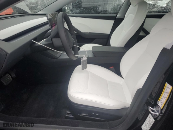 2025 Tesla Model 3 Long Range with VIN 5YJ3E1EA6SF896623, listed as a Copart auction lot 46367275 with 499 mi miles and Salvage Title. Bid and sale history available at carsss.com. Image 7.