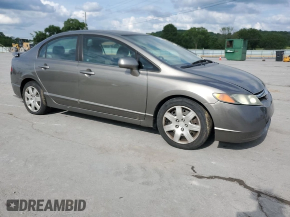 2008 Honda Civic LX z VIN 2HGFA16528H338878, wystawiony jako Copart lot #58849355 z przebiegiem 193 528 mil mil oraz Czysty tytuł • Clean title. Historia ofert i sprzedaży dostępna na DreamBid. Obrazek 4.
