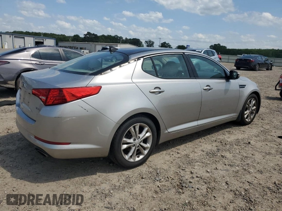 2013 Kia Optima EX z VIN 5XXGN4A78DG259164, wystawiony jako Copart lot #54259345 z przebiegiem 165 326 mil mil oraz Czysty tytuł • Clean title. Historia ofert i sprzedaży dostępna na DreamBid. Obrazek 3.