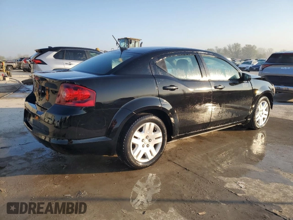 2012 Dodge Avenger SE with VIN 1C3CDZAB9CN325411, listed as a Copart auction lot 52758025 with 127,902 mi miles and Salvage Title. Bid and sale history available at DreamBid. Image 3.