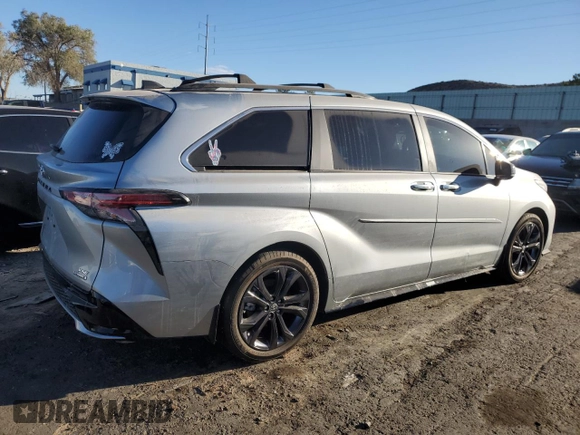 2024 Toyota Sienna XSE with VIN 5TDDRKEC3RS216263, listed as a Copart auction lot 77866434 with 0 mi miles and Salvage Title. Bid and sale history available at carsss.com. Image 3.
