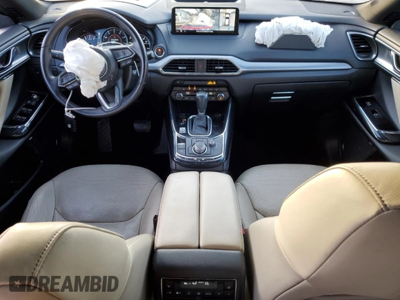 2023 Mazda CX-9 Grand Touring with VIN JM3TCBDY9P0632965, listed as a Copart auction lot 45924105 with 37,372 mi miles and Salvage title. Bid and sale history available at DreamBid. Image 8.