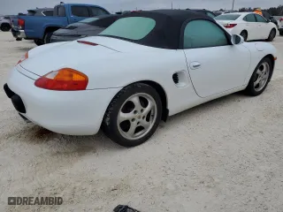 1998 Porsche Boxster with VIN WP0CA2987WU623387, listed as a Copart auction lot 76859594 with 0 mi miles and Salvage Title. Bid and sale history available at carsss.com. Image 3.