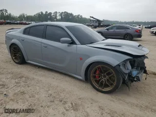 2021 Dodge Charger SRT Hellcat Widebody with VIN 2C3CDXL91MH630216, listed as a Copart auction lot 50769455 with 24,707 mi miles and Salvage Title. Bid and sale history available at carsss.com. Image 4.