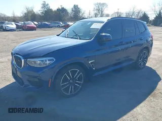 2021 BMW X3 M z VIN 5YMTS0C06M9F45134, wystawiony jako IAAI lot #41867376 z przebiegiem 35 237 mil mil oraz . Historia ofert i sprzedaży dostępna na DreamBid. Obrazek 2.