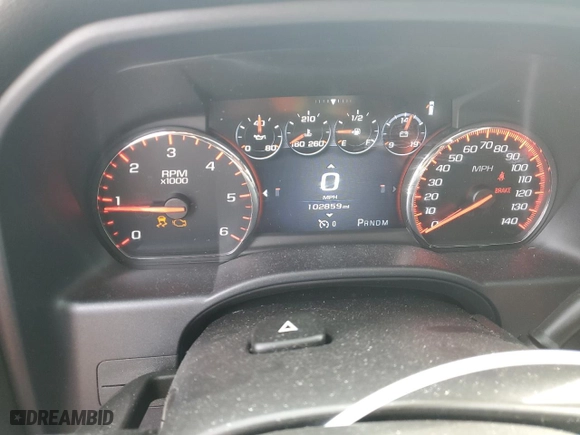 2016 GMC Sierra 1500 SLT with VIN 3GTU2NEC2GG231404, listed as a Copart auction lot 52625775 with 102,859 mi miles and Salvage Title. Bid and sale history available at carsss.com. Image 9.