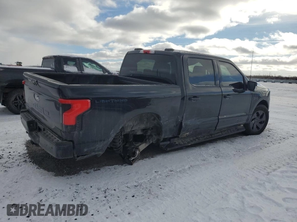 2024 Ford F-150 Lightning Flash with VIN 1FT6W3L76RWG12085, listed as a Copart auction lot 87181614 with 17,444 mi miles and Salvage title. Bid and sale history available at DreamBid. Image 3.