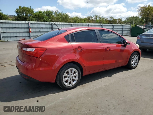 2014 Kia Rio LX with VIN KNADM4A33E6326527, listed as a Copart auction lot 56216215 with 98,340 mi miles and Clean Title. Bid and sale history available at DreamBid. Image 3.