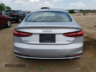 2020 Audi A5 Sportback Premium Plus with VIN WAUCNCF59LA020388, listed as a Copart auction lot 55458853 with 35,331 mi miles. Bid and sale history available at carsss.com. Image 6.