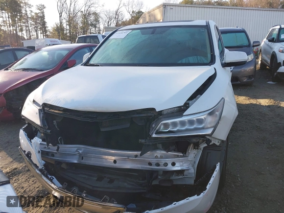 2016 Acura MDX with VIN 5FRYD3H23GB015536, listed as a IAAI auction lot 41424741 with 88,464 mi miles. Bid and sale history available at carsss.com. Image 12.