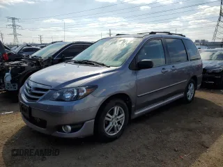 2004 Mazda MPV ES z VIN JM3LW28J840528192, wystawiony jako Copart lot #52624565 z przebiegiem 96 222 mil mil oraz Szkoda całkowita • Salvage title. Historia ofert i sprzedaży dostępna na DreamBid. Obrazek 1.