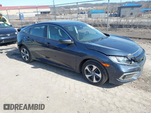 2021 Honda Civic Sedan LX with VIN 2HGFC2F66MH547284, listed as a IAAI auction lot 41811993 with 47,848 mi miles. Bid and sale history available at carsss.com. Image 1.