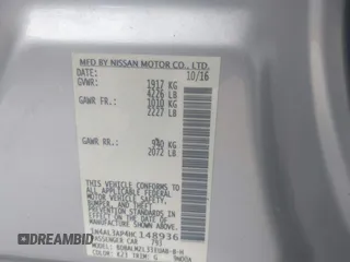 2017 Nissan Altima SV with VIN 1N4AL3AP4HC148936, listed as a IAAI auction lot 42340153 with 76,049 mi miles and . Bid and sale history available at DreamBid. Image 9.