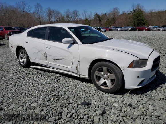 2014 Dodge Charger Police with VIN 2C3CDXAT1EH146630, listed as a Copart auction lot 49868615 with 119,327 mi miles and Salvage Title. Bid and sale history available at carsss.com. Image 4.