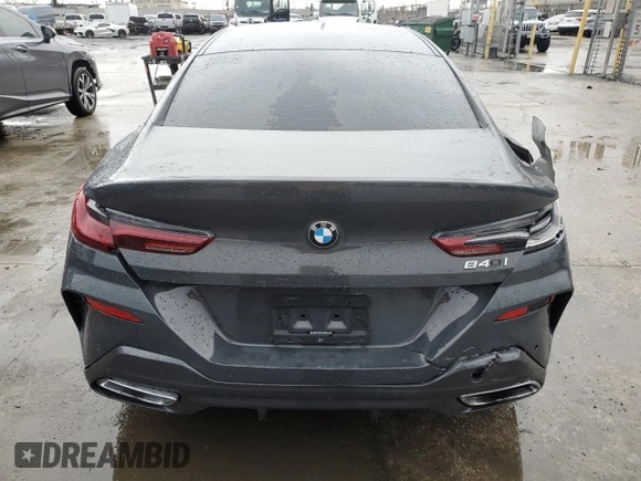 2022 BMW 8 Series 840i with VIN WBAGV2C09NCH61770, listed as a Copart auction lot 48985785 with 21,354 mi miles and Salvage Title. Bid and sale history available at DreamBid. Image 6.