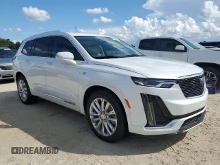 2022 Cadillac XT6 Premium Luxury with VIN 1GYKPCRS0NZ182810, listed as a Copart auction lot 74277474 with 0 mi miles and Salvage Title. Bid and sale history available at carsss.com. Image 4.