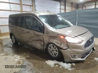 2020 Ford Transit Connect XLT with VIN NM0GE9F20L1455942, listed as a Copart auction lot 88853815 with 47,458 mi miles and Salvage title. Bid and sale history available at DreamBid. Image 4.