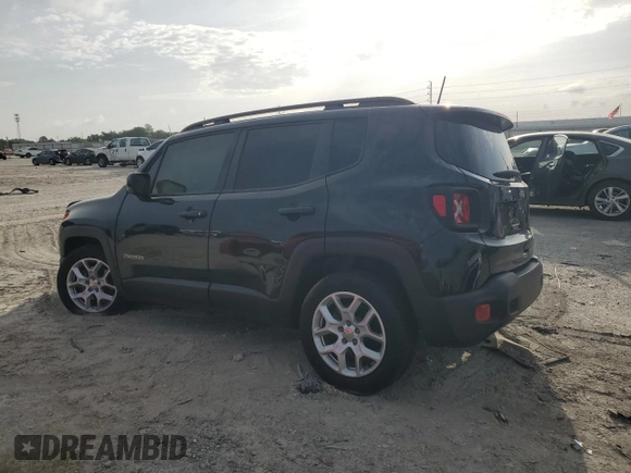 2018 Jeep Renegade Latitude with VIN ZACCJABB7JPH38212, listed as a Copart auction lot 60028115 with 88,313 mi miles and Salvage title. Bid and sale history available at DreamBid. Image 2.
