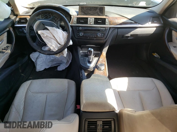 2015 BMW 3 Series 328i xDrive with VIN WBA3B5C5XFP653640, listed as a Copart auction lot 48363945 with 0 mi miles and Salvage Title. Bid and sale history available at carsss.com. Image 8.