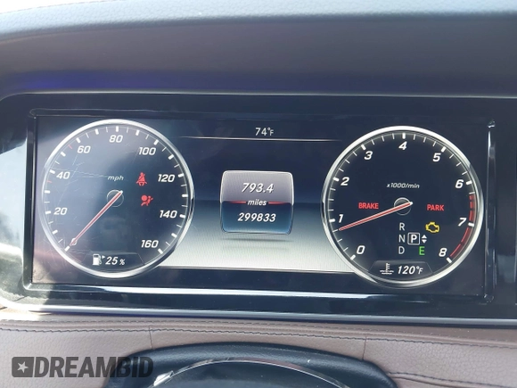 2016 Mercedes-Benz S 550 with VIN WDDUG8CB4GA206554, listed as a IAAI auction lot 41668452 with 299,833 mi miles and . Bid and sale history available at carsss.com. Image 7.