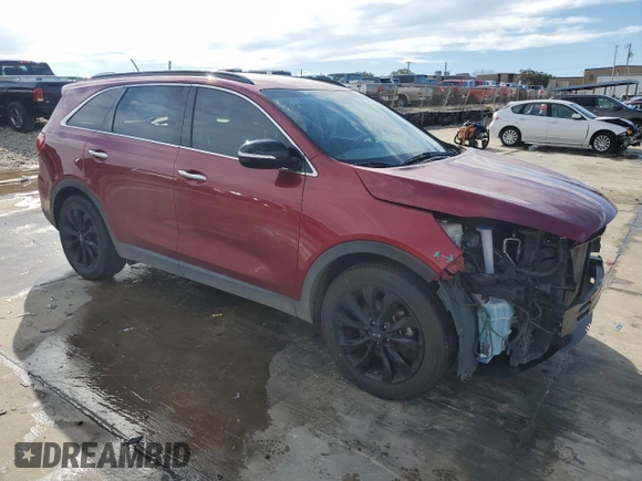 2019 Kia Sorento S z VIN 5XYPG4A56KG596143, wystawiony jako Copart lot #43208255 z przebiegiem 80 643 mil mil oraz Szkoda całkowita • Salvage title. Historia ofert i sprzedaży dostępna na DreamBid. Obrazek 4.