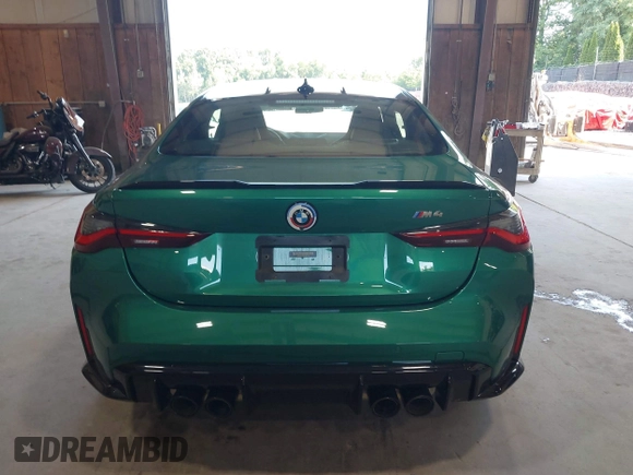 2023 BMW M4 with VIN WBS53AZ04PCM21453, listed as a IAAI auction lot 42751418 with 13,855 mi miles and . Bid and sale history available at DreamBid. Image 16.